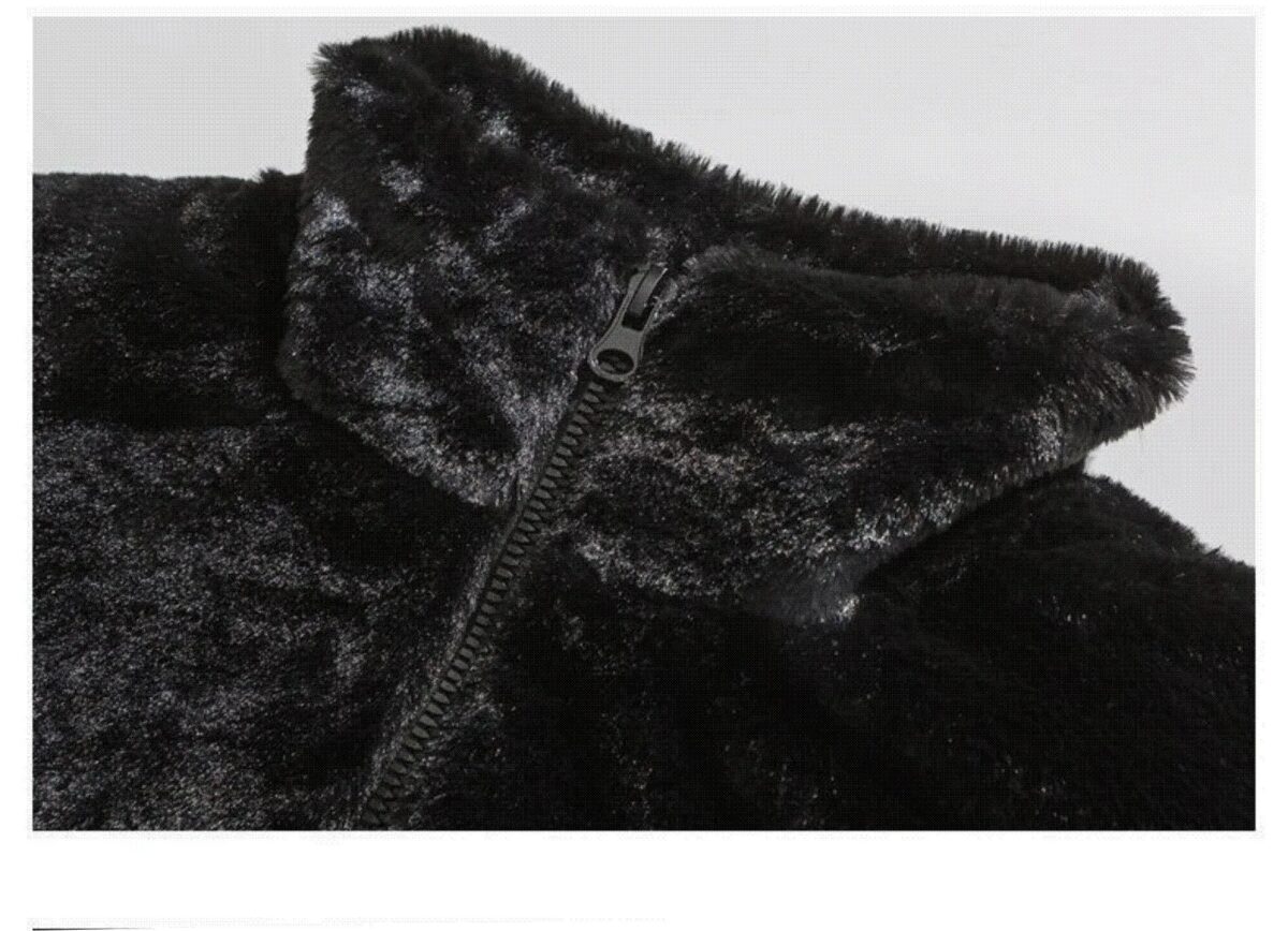 Black Energy Fox Fur Jacket - Image 4